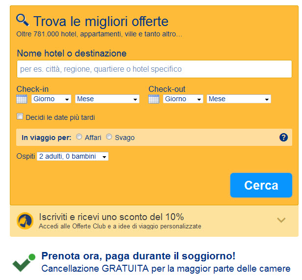 bookingcom meccanismi persuasivi